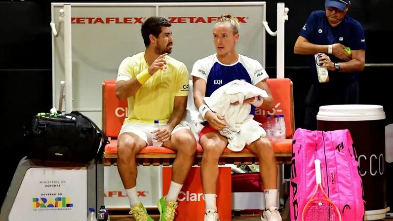 Rafael Matos e Orlando Luz no Rio Open (Foto: Fotojump)
