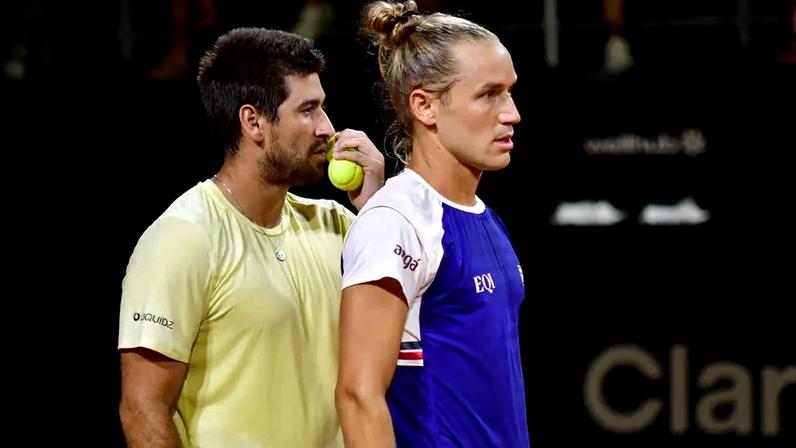 Rafael Matos e Orlando Luz no Rio Open (Foto: Fotojump)