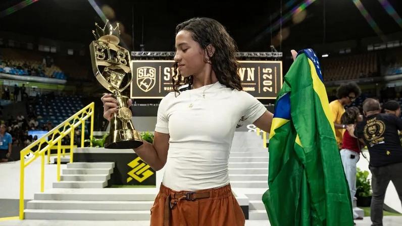 Rayssa Leal em ação no SLS Super Crown (Foto: Pablo Vaz/SLS)