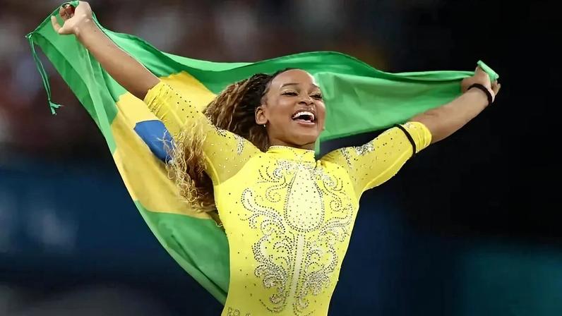 Rebeca Andrade é a maior medalhista olímpica do Brasil (Foto: Luiza Moraes/COB)