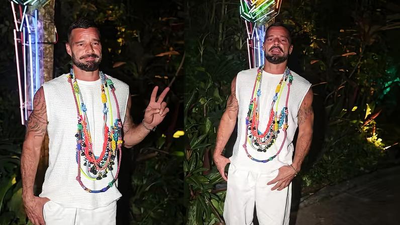 Ricky Martin chega no Baile da Arara em Santa Teresa — Foto: Lucas Ramos / Brazil News