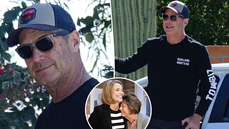 Savannah Guthrie’s brother Camron was spotted arriving at sister Annie’s house in Tucson on Wednesday.
