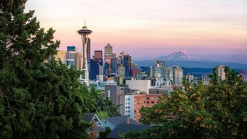 No estado de Washington, Seattle tem museus voltados para crianças, aquário e parques