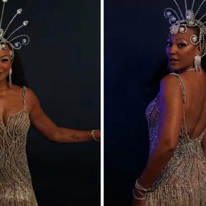 Sheron Menezzes brilha em ensaio da Portela na Sapucaí, 15 anos de avenida