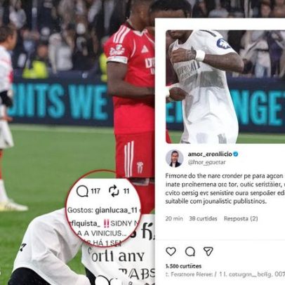 Prestianni curte crítica a jogador do Benfica que pediu a camisa de Vini Jr.