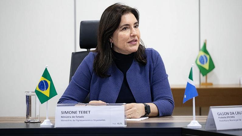 Simone Tebet (MDB), hoje ministra do Planejamento, disputou a Presidência em 2022