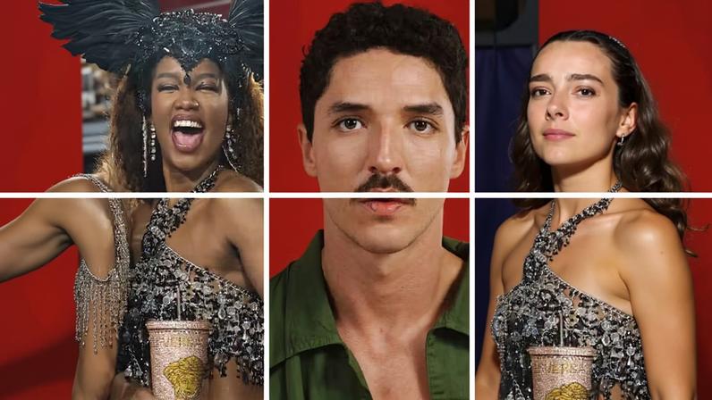 IZA assiste Desfile das Campeãs com a ex-mulher do atual affair