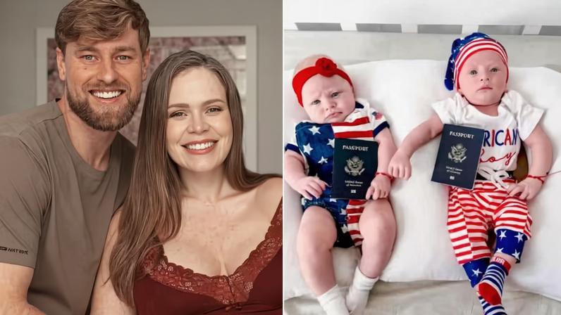 Paulinha Leite encanta ao mostrar filhos gêmeos com passaporte americano: 'Novos mini gringos' — Foto: Reprodução/Instagram
