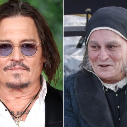 Johnny Depp surge irreconhecível nos bastidores de seu retorno a Hollywood