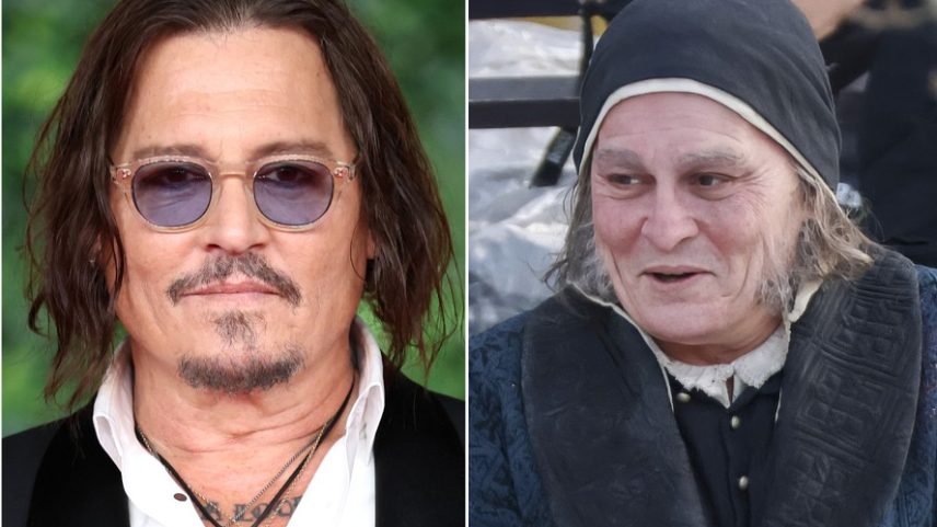 Johnny Depp surge irreconhecível nos bastidores de seu retorno a Hollywood