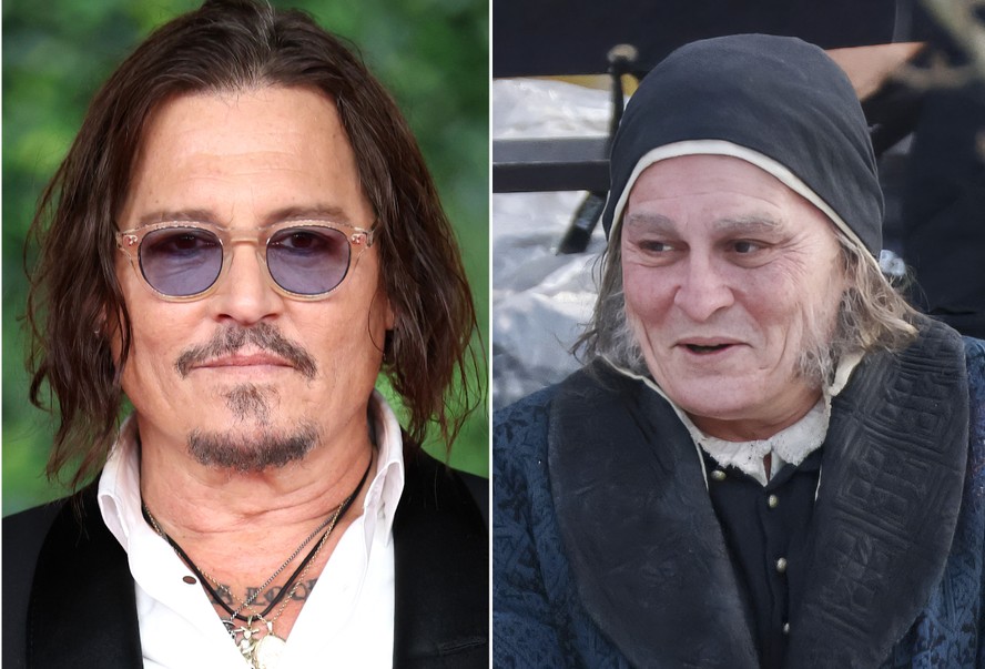 Johnny Depp surge irreconhecível em bastidor de filme que marca seu retorno a Hollywood — Foto: Getty Images/ The Grosby Group