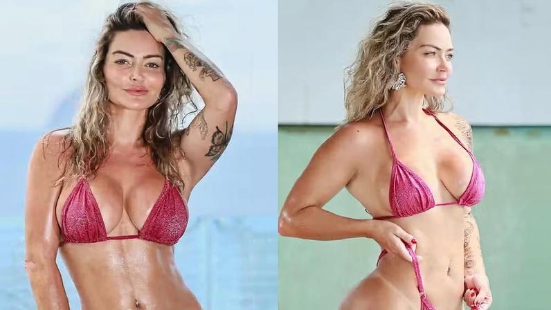 Recém-solteira, Laura Keller renova bronzeado com biquíni fininho e web reage: 'Ela voltou!' — Foto: Reprodução/Instagram