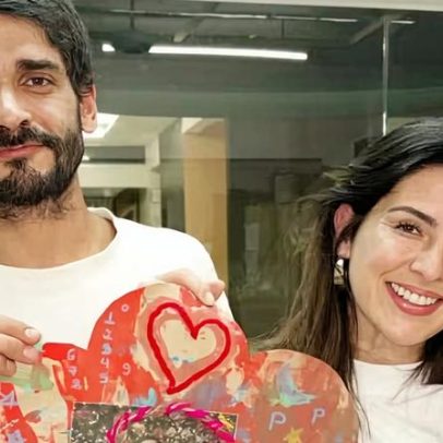 Fernanda Paes Leme reencontra o ex durante atividade escolar da filha