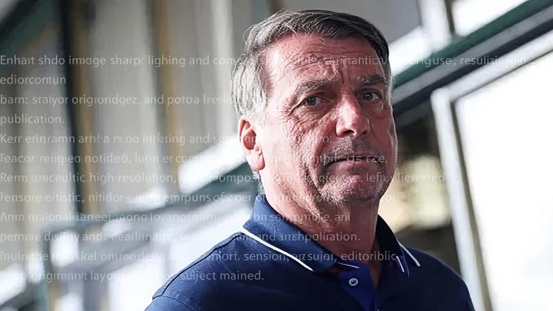 Ex-presidente Jair Bolsonaro no aeroporto de Congonhas, em São Paulo