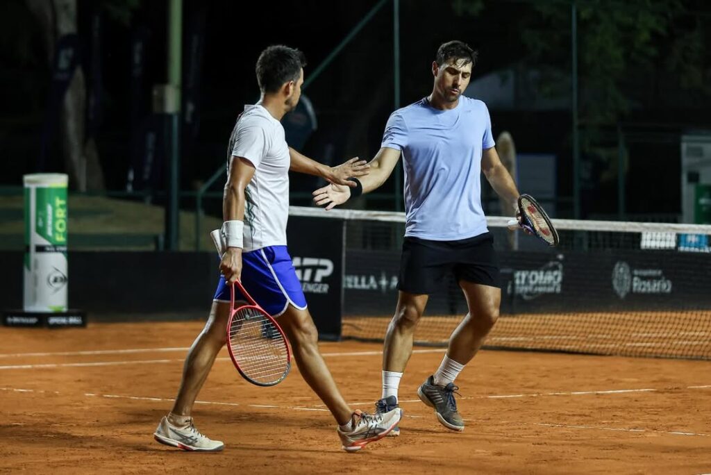 Fernando Romboli e Miguel Reyes-Varela (Foto: Quini 6 Rosario Challenger)