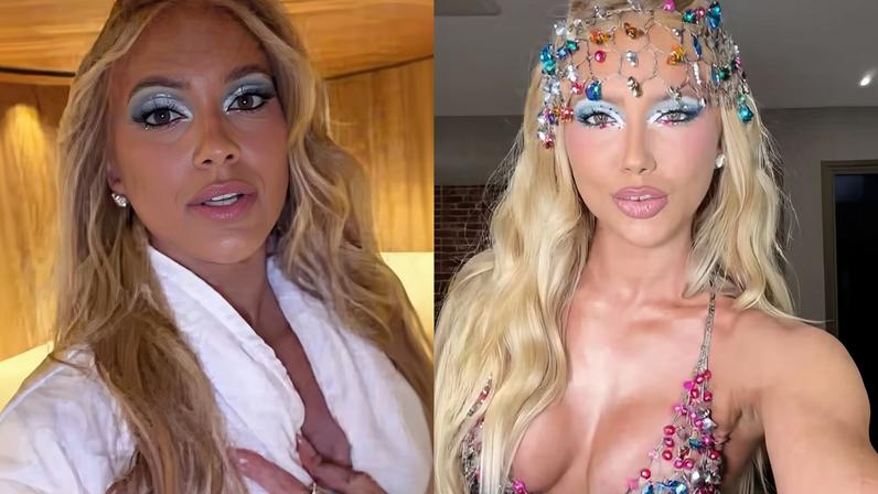 Virginia relata perrengue com look 'peladão' para baile — Foto: Reprodução/Instagram
