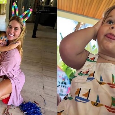 Vini Jr. presenteia filhos de Virginia Fonseca com bloquinho de Carnaval
