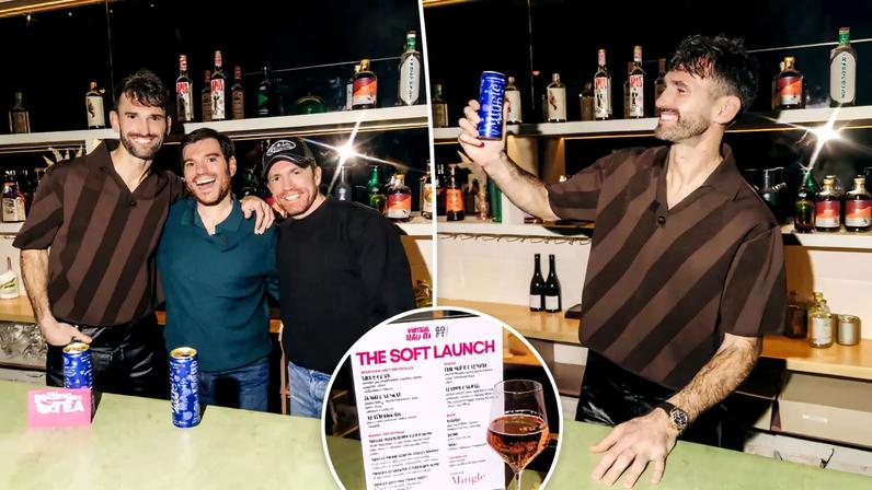 Carl Radke joined Page Six’s “Virtual Reali-Tea” for a “Soft Launch” event, sponsored by Mingle Mocktails, at his alcohol-free Brooklyn bar, Soft Bar.