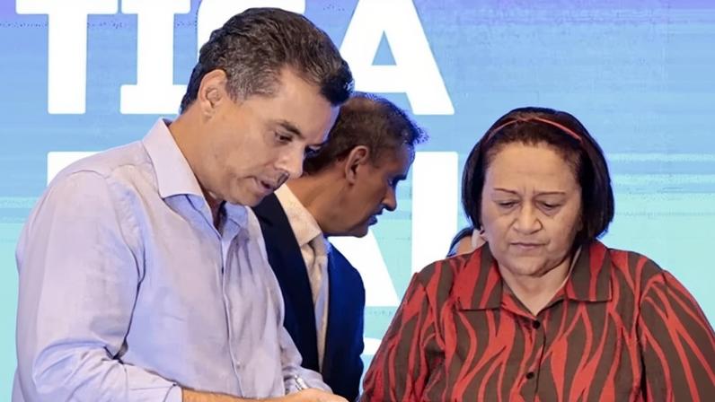 Walter Alves (MDB), vice-governador do RN, e a governadora Fátima Bezerra (PT)