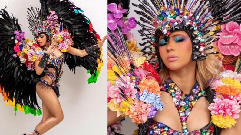 Wenny mostra look para desfile — Foto: Reprodução / Instagram