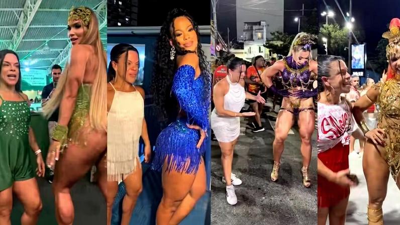 Treinadora Carol Vaz avalia condicionamento de alunas famosas para o Carnaval