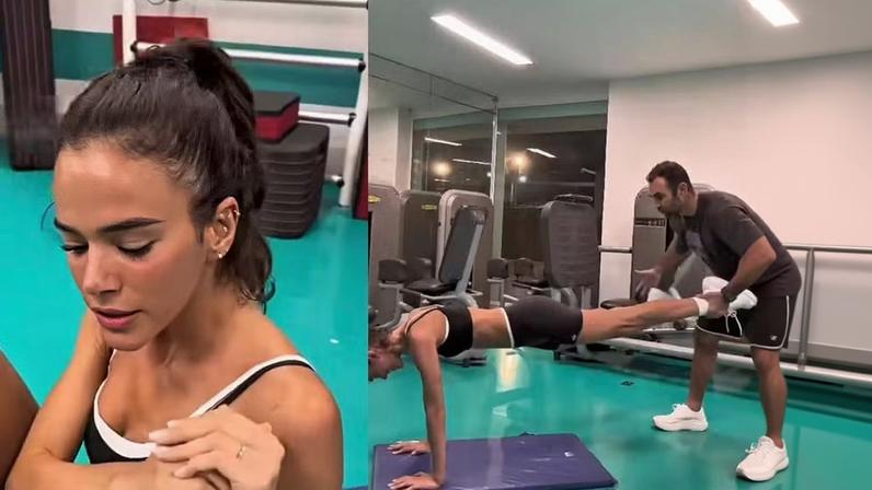 Chico Salgado ensina treino de Carnaval de Bruna Marquezine