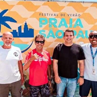 Desafio da remada movimenta Festival de Verão na Praia de São Paulo