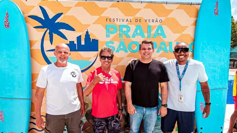 Desafio da remada movimenta Festival de Verão na Praia de São Paulo