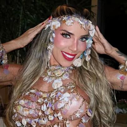 Tati Minerato mostra fantasia no último ensaio da Grande Rio