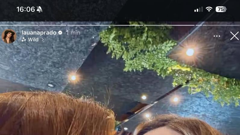 Grávida Lauana Prado reata com Tati Dias