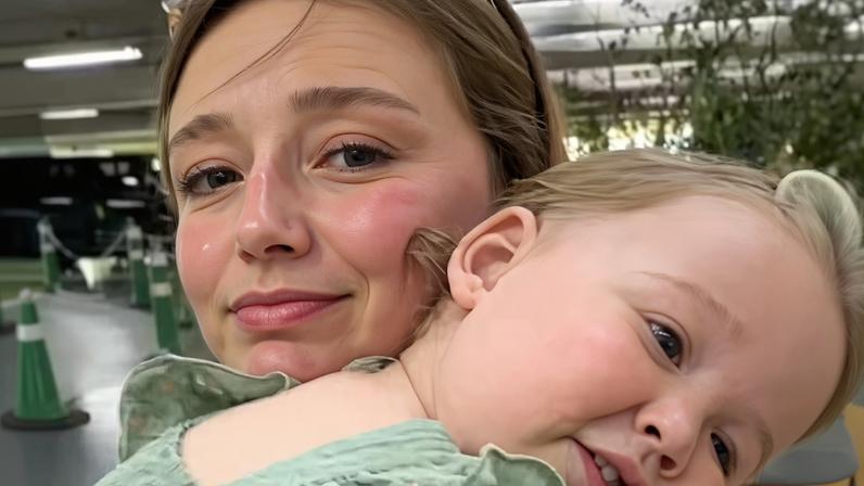 Duda Reis e a filha, Aurora — Foto: Reprodução | TikTok