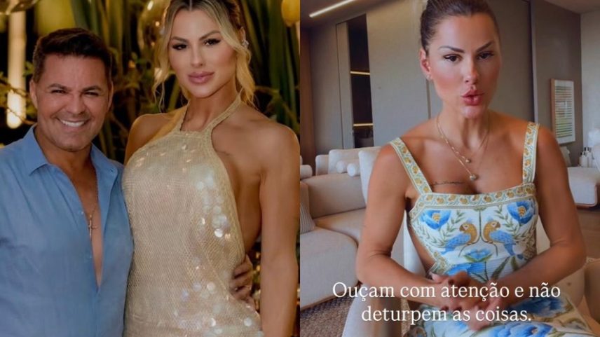 Esposa de Eduardo Costa afirma que ele impôs condição para começar relacionamento