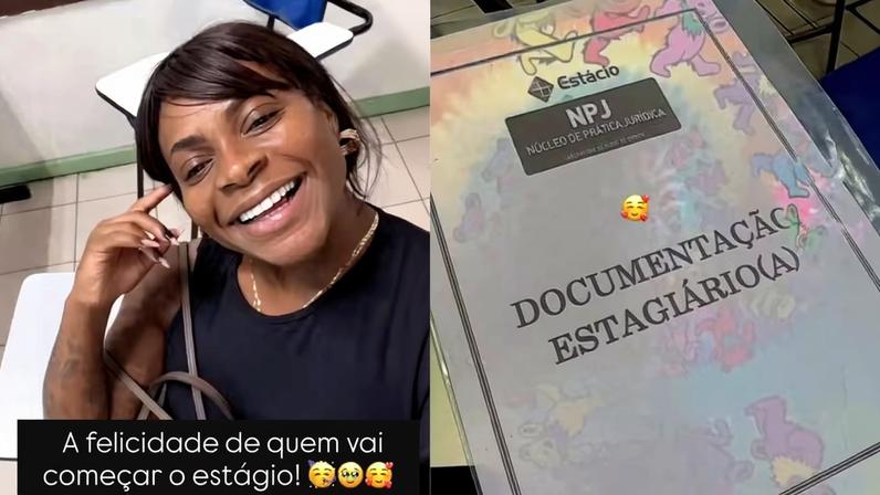 Jojo Todynho consegue estágio em Direito