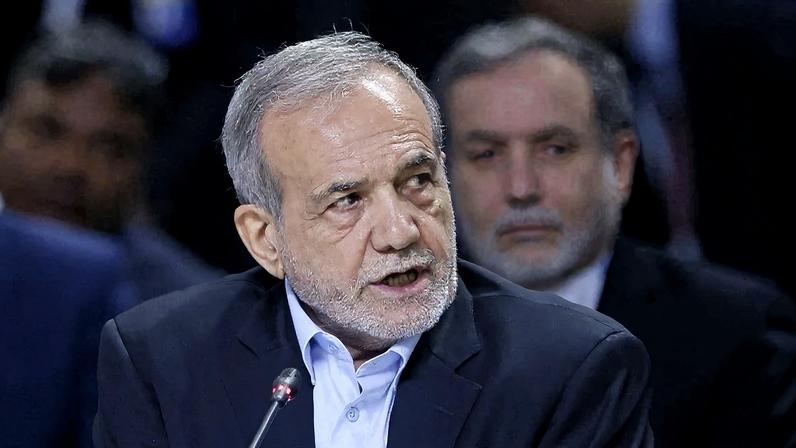 Masoud Pezeshkian, presidente do Irã – foto: Maxim Shemetov/AFP