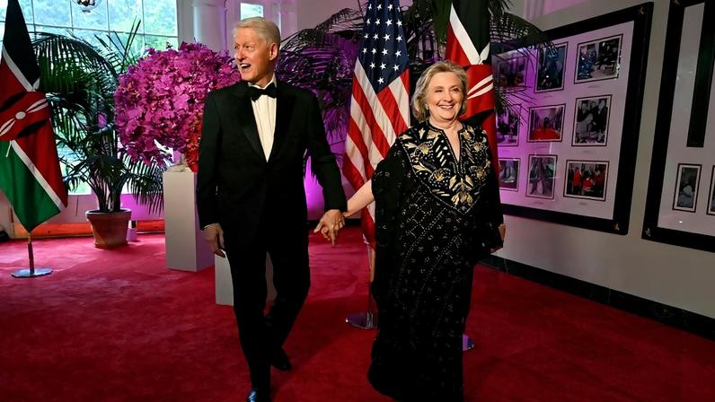 Bill e Hillary Clinton. Foto: SAUL LOEB / AFP
