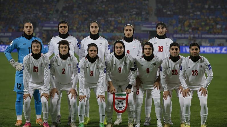 Equipe iraniana disputou a Copa da Ásia de futebol feminino – foto: Izhar Khan/AFP