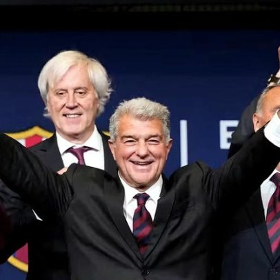 Joan Laporta é reeleito presidente do Barcelona com 68,18% dos votos