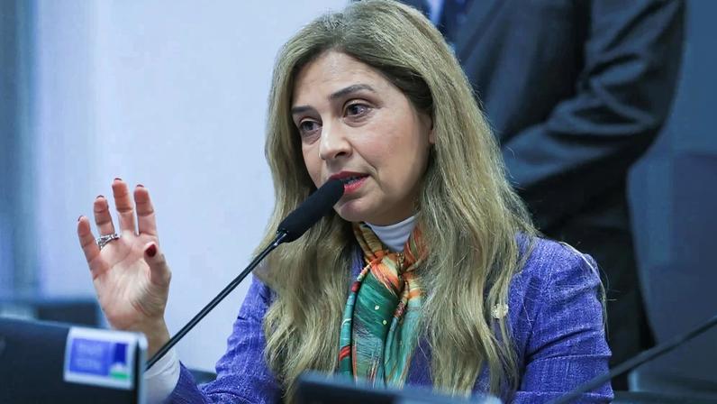 A empresária Leila Pereira, presidenta do Palmeiras e dona da Crefisa. Foto: Lula Marques/Agência Brasil