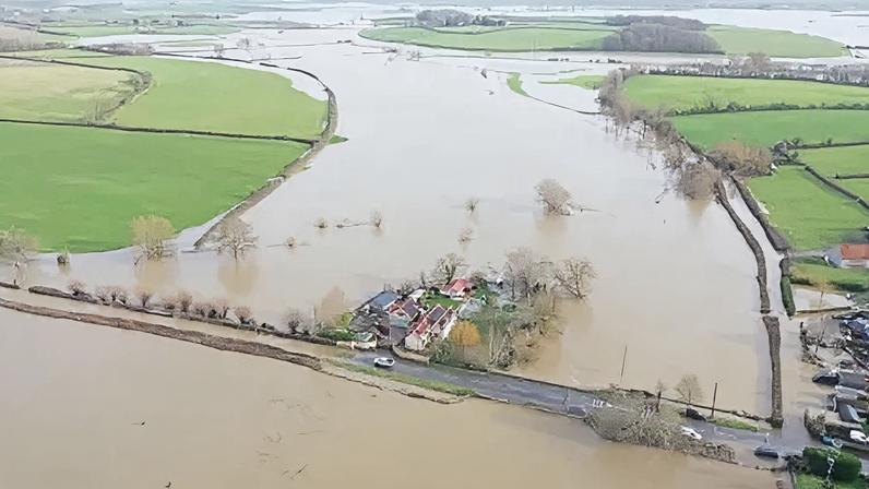 The Somerset Levels and Moors were affected by flooding in January after heavy rain