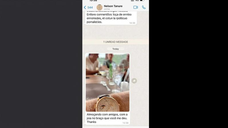 Troca de mensagens entre Vorcaro e Tanure indicam relação e presentes. (Foto: Reprodução / Arquivos pessoais)