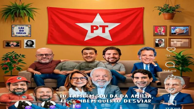 Vídeo do PL associa Lula aos escândalos do Master e do INSS. (Foto: Reprodução / Instagram @plnacional22)