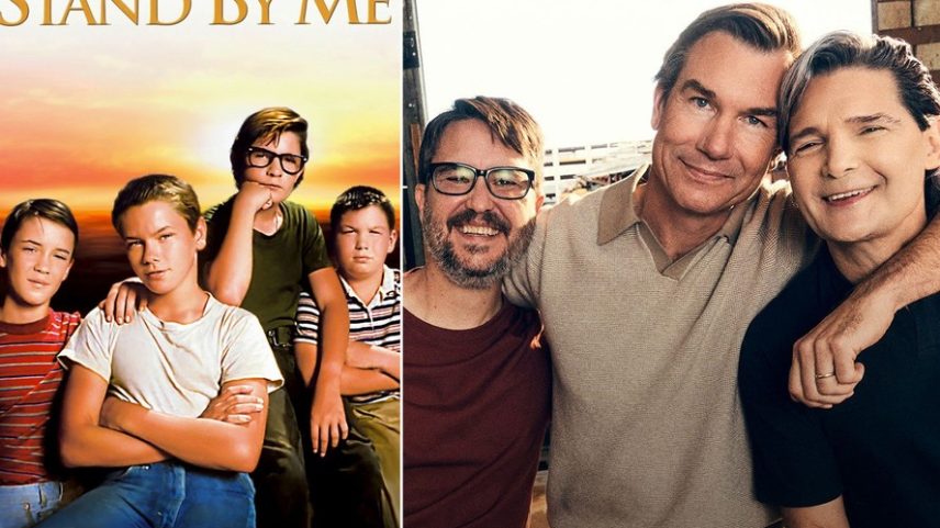 Wil Wheaton, Jerry O’Connell e Corey Feldman se reencontram 40 anos depois de 'Conta Comigo' (1986) — Foto: Divulgação e Shayan Asgharnia/People