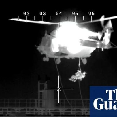 Apreensão de navio-tanque ligado à suposta frota russa no Mar do Norte