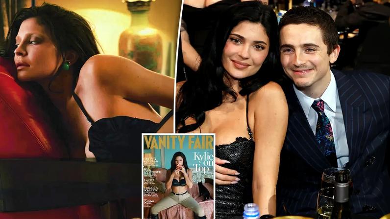 Kylie Jenner (seen above on the cover of Vanity Fair’s Spring 2026 Issue) got “flustered” when asked about boyfriend Timothée Chalamet during an interview.