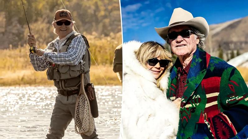 Goldie Hawn and Kurt Russell attend the St. Regis World Snow Polo Championships 2025 at Rio Grande Park on Dec. 18, 2025 in Aspen, Colorado.