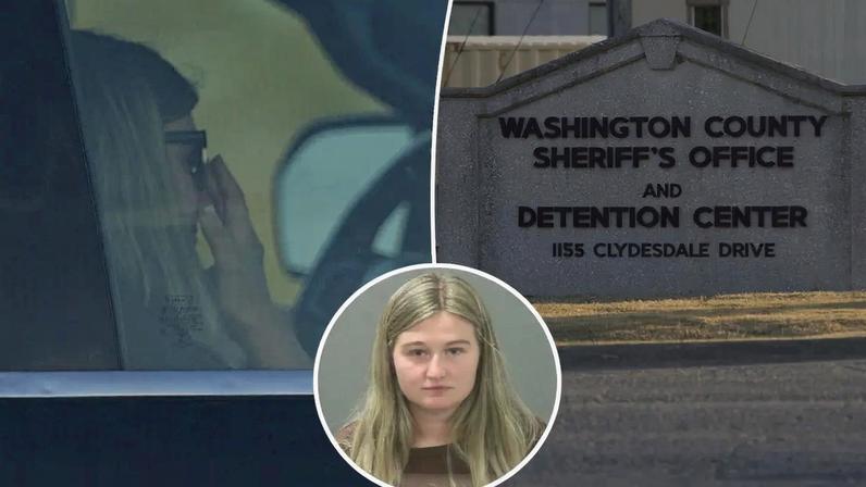 Kendra Duggar in a black car with a blurred background.