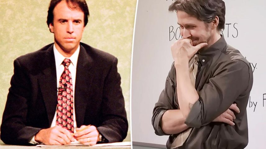 Kevin Nealon (pictured on the left with Norm MacDonald on “SNL” in 1994) wasn’t amused that Ryan Gosling broke character while on “SNL” two weeks ago.