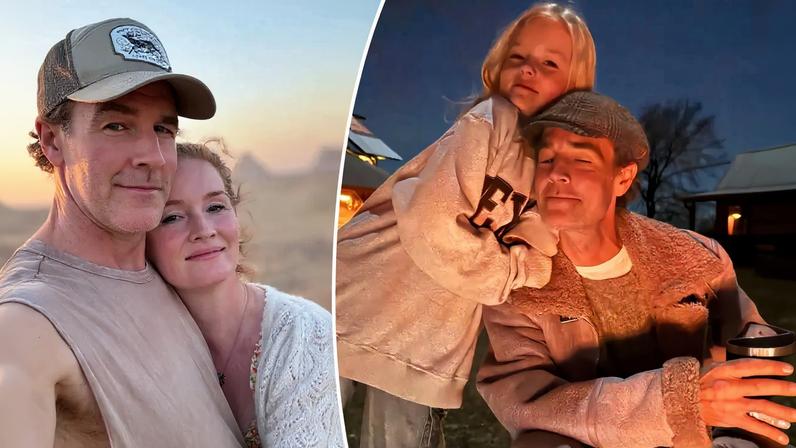 Viúva de James Van Der Beek celebra Emilia com foto do ator falecido