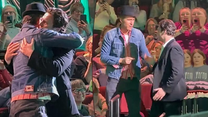 Ryan Reynolds (pictured here) was goaded into donating $25,000 to Broadway Cares/Equity Fight AIDS in exchange for the hat Jonathan Groff used during his run in "Just in Time."