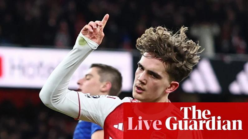 Max Dowman, 16, celebrates after becoming the Premier League’s youngest-ever scorer.